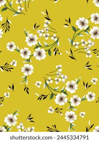 Small cute flowers in vector design