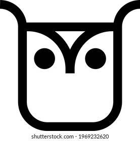 Small Cute Owl Icon Vector