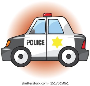 Small and cute police car
