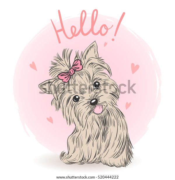小さくてかわいい子犬っぽい女の子 ベクターイラスト のベクター画像素材 ロイヤリティフリー