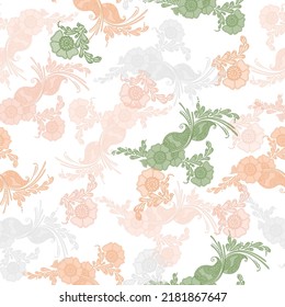 Small cute simple spring flowers. Ditsy floral background. The elegant the template for fashion prints.