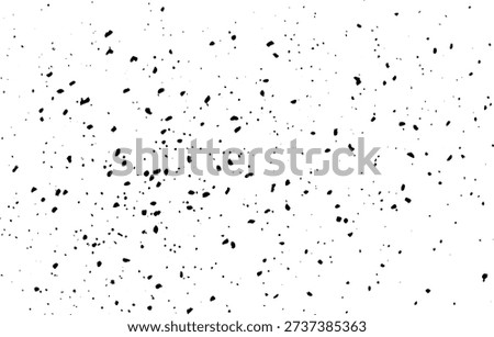 Small dark specks sparsely scattered on a clean white sheet, offering a gentle, gritty or dusty appearance as an overlay.