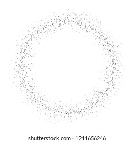small dash line particle orbit along circle 