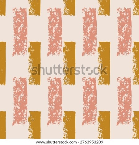 Small dash lines boho calm seamless pattern. Surface pattern design geometric handmade tranquil japandi motif. Hand drawn mini streaks texture. Vector repeat background neutral eco color illustration.