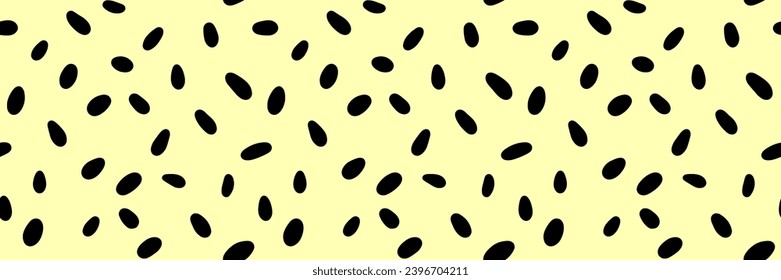 Small dash pattern. Seamless minimal dash pattern, small elements on yellow background