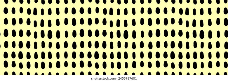 Small dash pattern. Seamless minimal dash pattern, small elements on yellow background