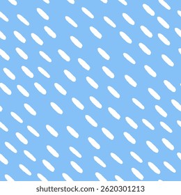 Small dash pattern. Simple Rain Background. Hand drawn Diagonal raindrop. Abstract drops geometric pattern. Vector illustration.