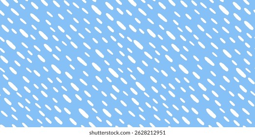 Padrão de traço pequeno. Plano de fundo de chuva simples. Gota de chuva diagonal desenhada à mão. Abstrato cai padrão geométrico. Ilustração vetorial.