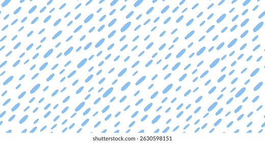 Padrão de traço pequeno. Plano de fundo de chuva simples. Gota de chuva diagonal desenhada à mão. Abstrato cai padrão geométrico. Ilustração vetorial.