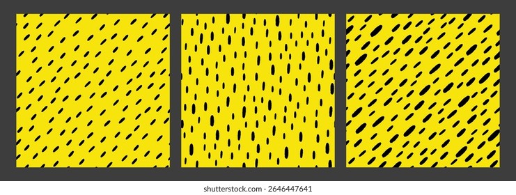 Vetor De Padrão De Traço Pequeno. Linha diagonal desenhada à mão. Motivo de chuva regular. Coleção de plano de fundo abstrata sem falhas. Estilo escandinavo.