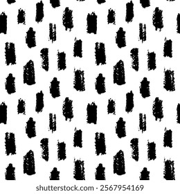 Small dash seamless pattern. Abstract background, black and white texture with a modern, minimalist design. Great for digital projects, scrapbooking, prints, fabric and packaging. Vector illustration