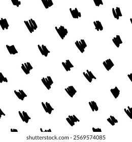 Small dash seamless pattern. Abstract background, black and white texture with a modern, minimalist design. Great for digital projects, scrapbooking, prints, fabric and packaging. Vector illustration