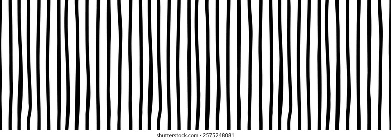 Small dash seamless pattern. Abstract striped background with bold hand drawn black and white lines. Modern yet timeless design, ideal for branding, packaging, or web graphics. Vector illustration