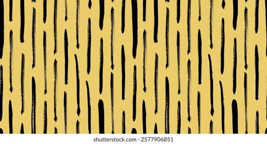 Small dash seamless pattern. Abstract background. Vertical brush line. Repeating hand draw strokes. Sketch bold shape. Hands sketchy design prints. Vector illustration