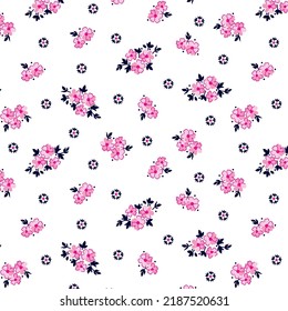 Small decorative flowers pattern for textile design home decoration