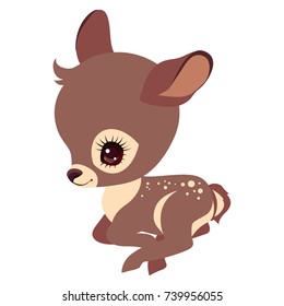 A small deer. Children's character.