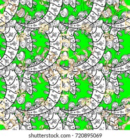 Small depth of field. Element woodcarving. Pattern on green background with elements. Carving. White tree with white trim. Luxury furniture. Furniture in classic style. Patina.