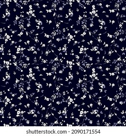 Small Ditsy Flower Seamless Pattern.