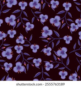Small ditsy seamless pattern. Cute chamomile print. Floral ornament. Pretty botanical backdrop. Design for fabric , textile print, surface, wrapping, cover. Vector illustration.
