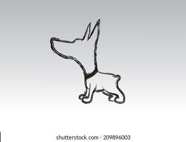small dog - Doberman