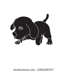 Small Dog Silhouette Vector Art, Icons, and Graphics