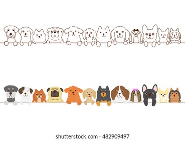 Small dogs border