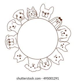 Small dogs circle