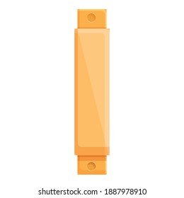 Small door handle icon. Cartoon of small door handle vector icon for web design isolated on white background