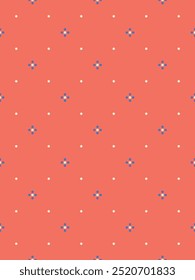 Kleine Punkte Blume nette nahtlose Muster. Vektorgrafik.