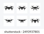 small drone vector illustrations in various styles. Perfect for kids