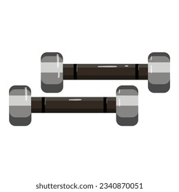 Small dumbell icon cartoon vector. Fitness gym. Workout health