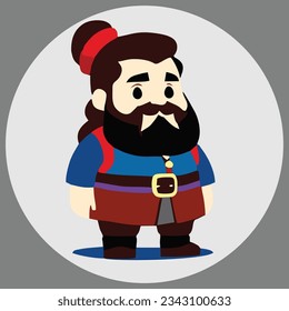 Kleiner Zwerg, für Illustrationen, Ikone oder Spiele