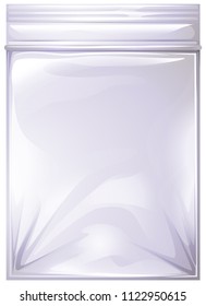 Small empty plastic bag illustration