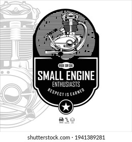 SMALL ENGINE, LOGO TEMPLATE READY FORMAT EPS 10