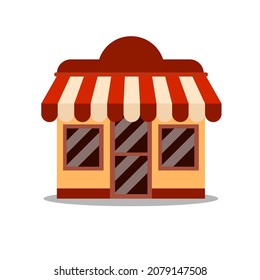 The small enterprises building illustration.