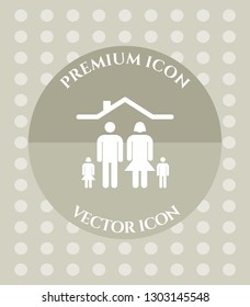 Small Family Icon for Web. Application, Software & Graphic Design.