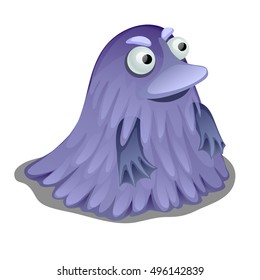 A small fantasy creature isolated on white background. Vector illustration.