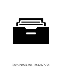 Pequeña caja de cajones para organizar documentos y materiales de oficina