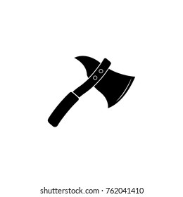 small fire ax icon on white background