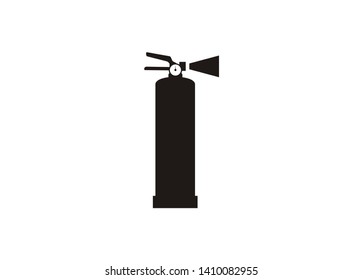 small fire extinguisher simple icon