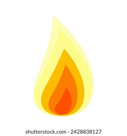 Small Fire Flame Icon Vector Illustration