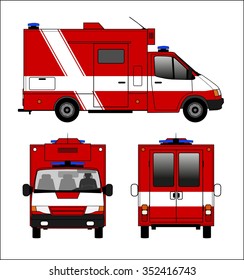 Download Similar Images Stock Photos Vectors Of Ambulance Car Vector Mock Up Isolated Template Of Medical Van On White Vehicle Branding Mockup Side Front Back Top View All Elements In The Groups On