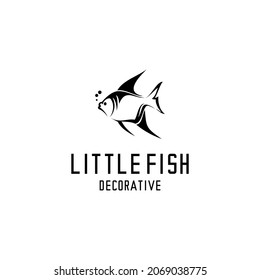 vector de ilustración de peces pequeños, vector de peces ornamentales acuarios