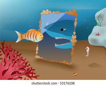 small fish wants to be a shark