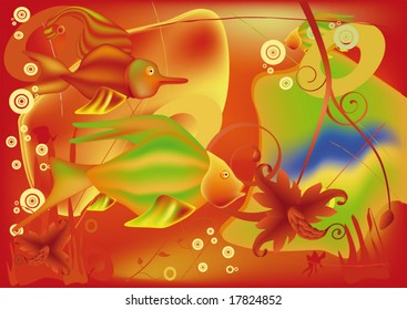 small fishes and the red sea