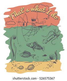 small fishing ship