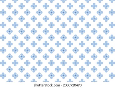 small floral pattern on a white background printed with small blue flowers Elegant templates for modern printers.