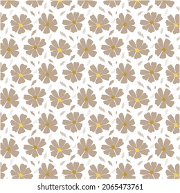 Pequeño patrón floral, vectores vintage de fondo de flores repetidas, uso de ilustración para textiles, papel pintado, telas de algodón, ropa, papel impreso, cubiertas, raspado, envoltura de regalo, proyecto, papel de embalaje.