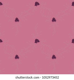 Small Floral Seamless Pattern with Cute Daisy Flowers. Feminine Rapport for Linen, Textile, Wallpaper in Trendy Liberty Style. Colorful Seamless Pattern with Tiny Flowers. Vector Background.