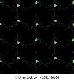 Small Floral Seamless Pattern with Cute Daisy Flowers. Feminine Rapport for Linen, Fabric, Wallpaper in Trendy Country Style. Colorful Seamless Pattern with Tiny Flowers. Vector Background.